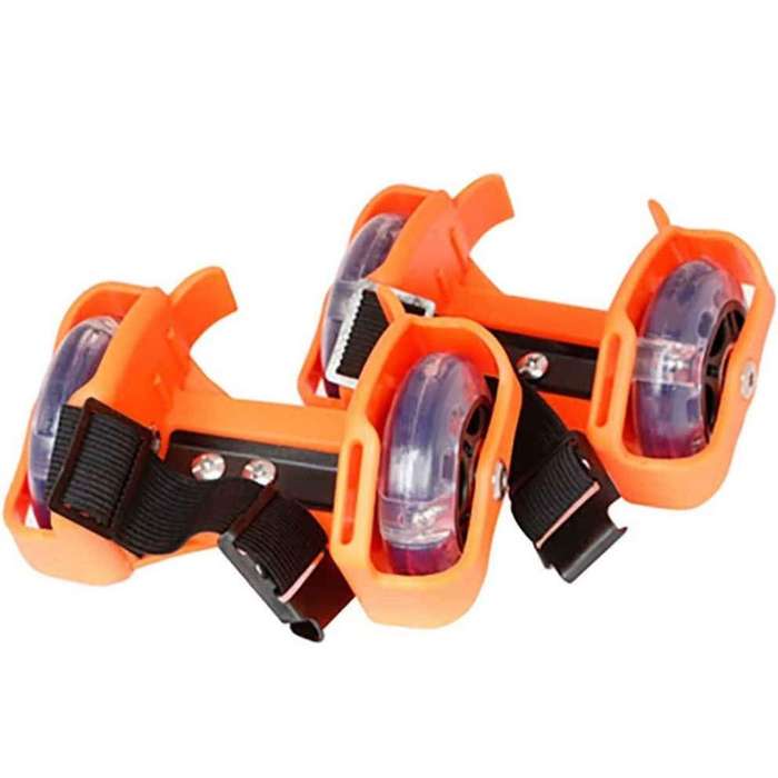 Clip-On Heel Roller Skates Black