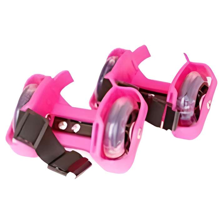 Clip-On Heel Roller Skates Black