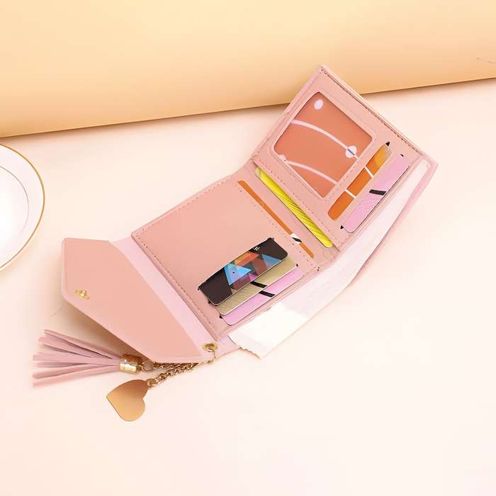 Women's Mini Tassel Wallet/Card Holder Lilac
