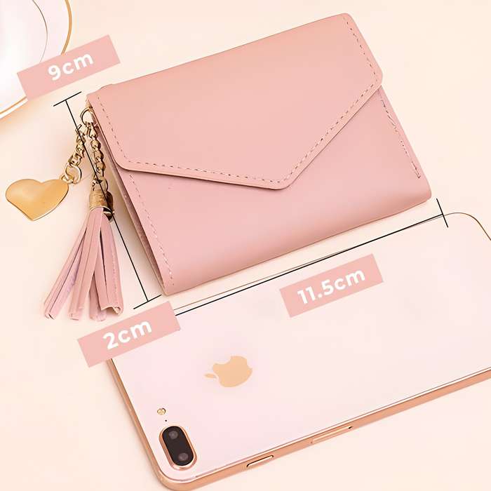 Women's Mini Tassel Wallet/Card Holder Lilac