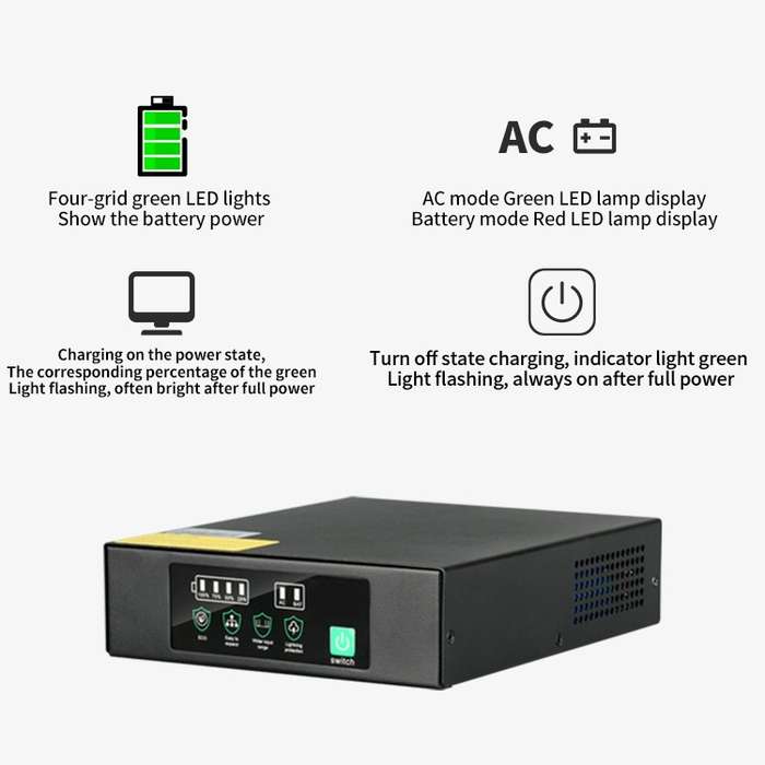 Mini UPS LIFEPO4 DC to DC (3x 12V 2x 9V) PoE Output Power Over Ethernet - 51.20Wh (16000mAH) - Li...