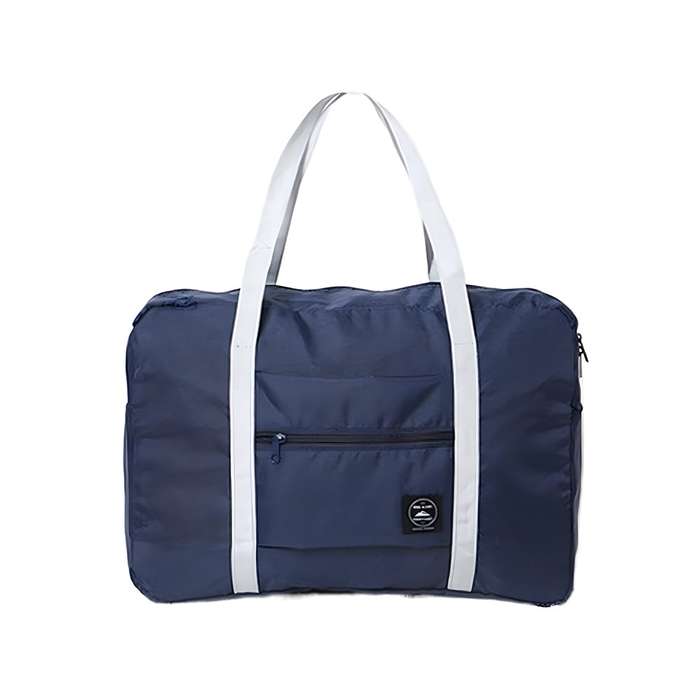 Foldable Travel Duffel Bag Navy Blue