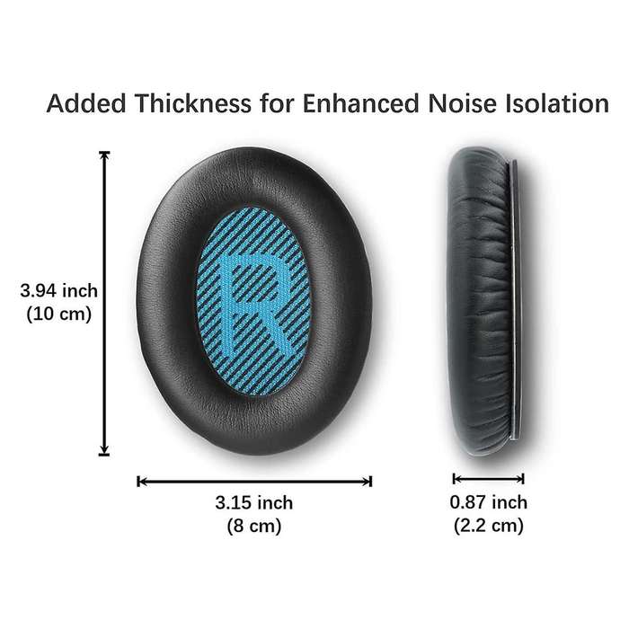 Replacement Bose Ear Pads - compatible with Bose QuietComfort 2- 15- 25- 35- 35 II / SoundTrue / ...