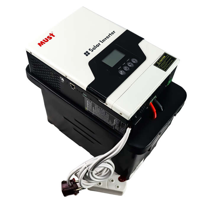 Axpert Type Pure Sine 1000VA Inverter Trolley + 1x 100Ah LITHIUM Battery (6 HOUR BATTERY LIFE) KI...
