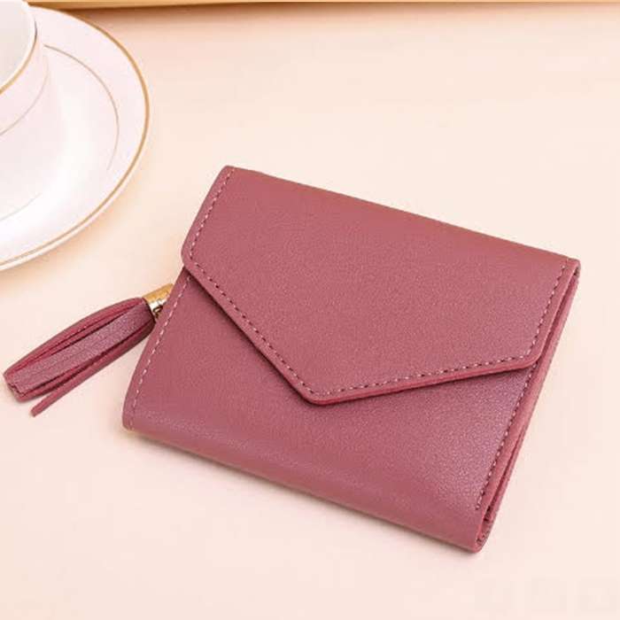 Women's Mini Tassel Wallet/Card Holder Lilac