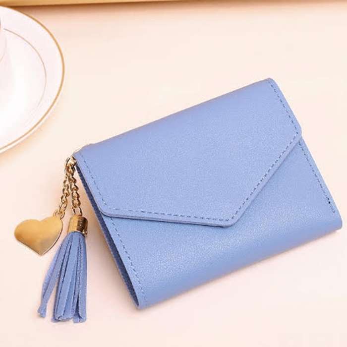 Women's Mini Tassel Wallet/Card Holder Lilac