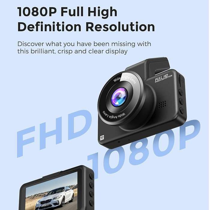 AZDOME M17 Wi-Fi Dash Cam - Smart Dash Camera with Driving Assistant ADAS / FHD 1080P Recorder / ...