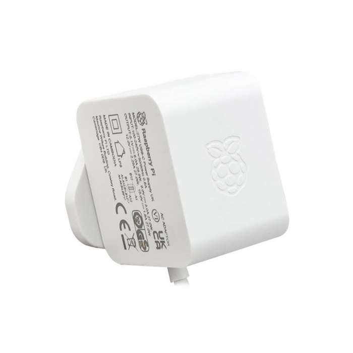 Raspberry Pi 5 Power Supply (Official) - 27W / USB-C / 5.1V / 5A / White
