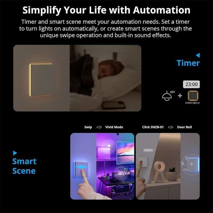 SONOFF TX Ultimate - Smart Touch Wall Switch - (Requires Neutral Wire) 1 Gang