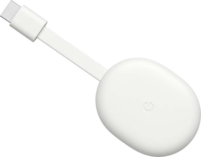 Chromecast with Google TV 4K HDR - Snow (REFURBISHED)