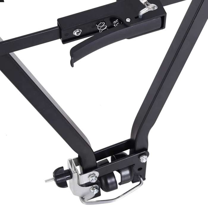 Foldable Towbar Bike Rack - Fits Up to 3 Bikes / Black