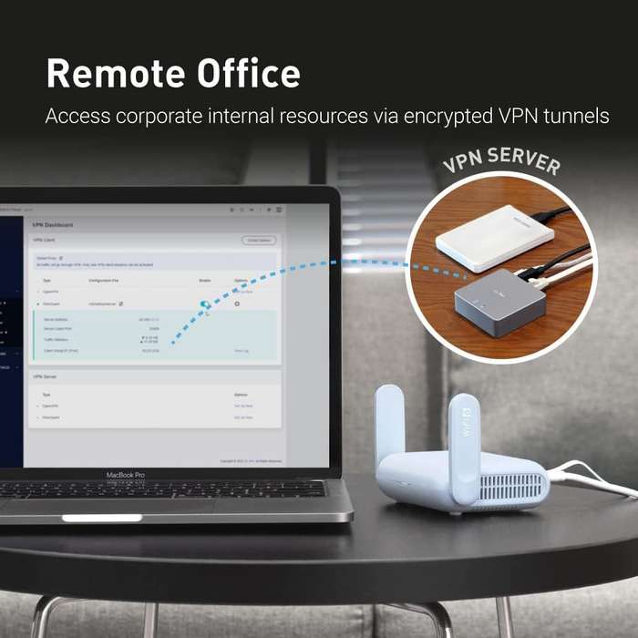 GL.iNet GL-MT3000 Wi-Fi 6 Travel Router (Beryl AX) - A Pocket-sized Wi-Fi 6 Router for Home and T...