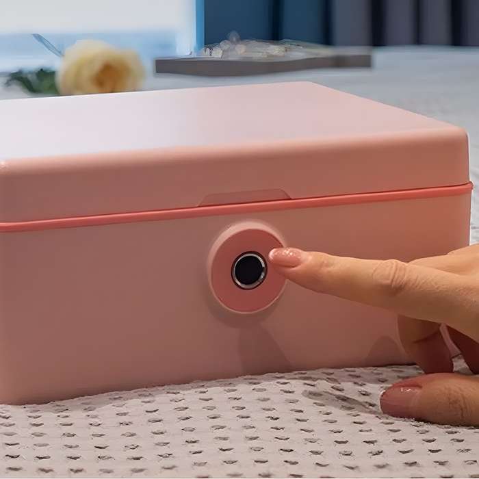 Biometric Fingerprint Safe Box - provides secure storage for your accessories and valuables (Mult...