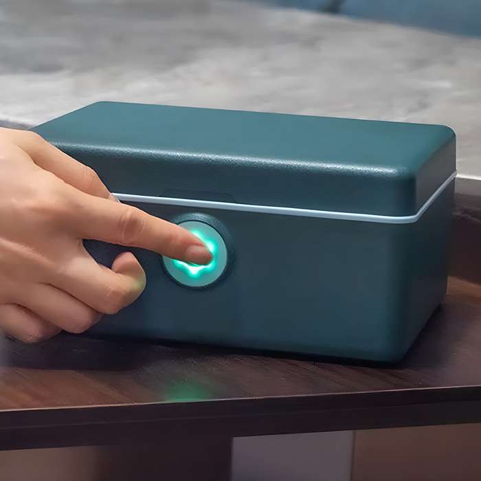 Biometric Fingerprint Safe Box - provides secure storage for your accessories and valuables (Mult...