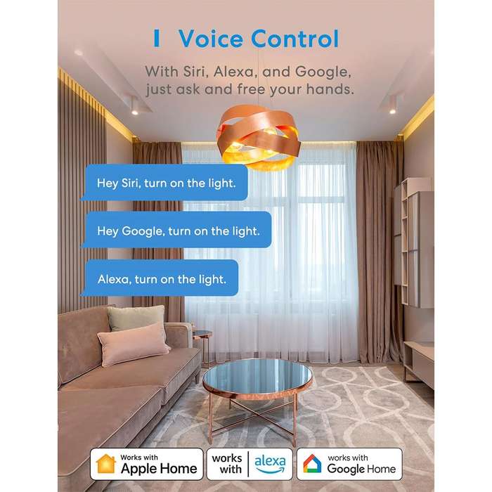 Meross Smart Light Switch (MSS550HK-EU) - Control Your Lights from Anywhere / 2-Way / 2.4G Wi-Fi ...