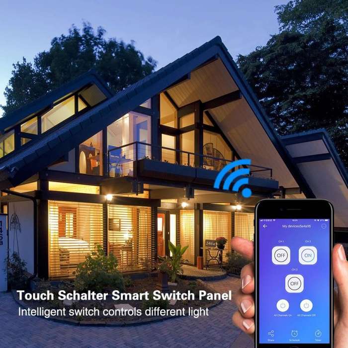 GeeWiz Wifi Smart Light Switch (NO NEUTRAL REQUIRED) - EWELINK + Capacitor 2 Gang