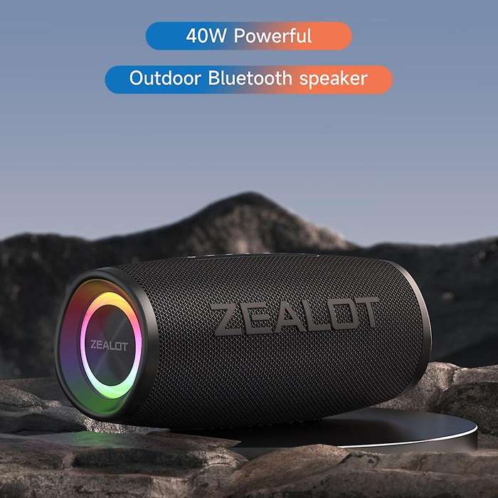 ZEALOT Portable Bluetooth Speaker (S56) - Black