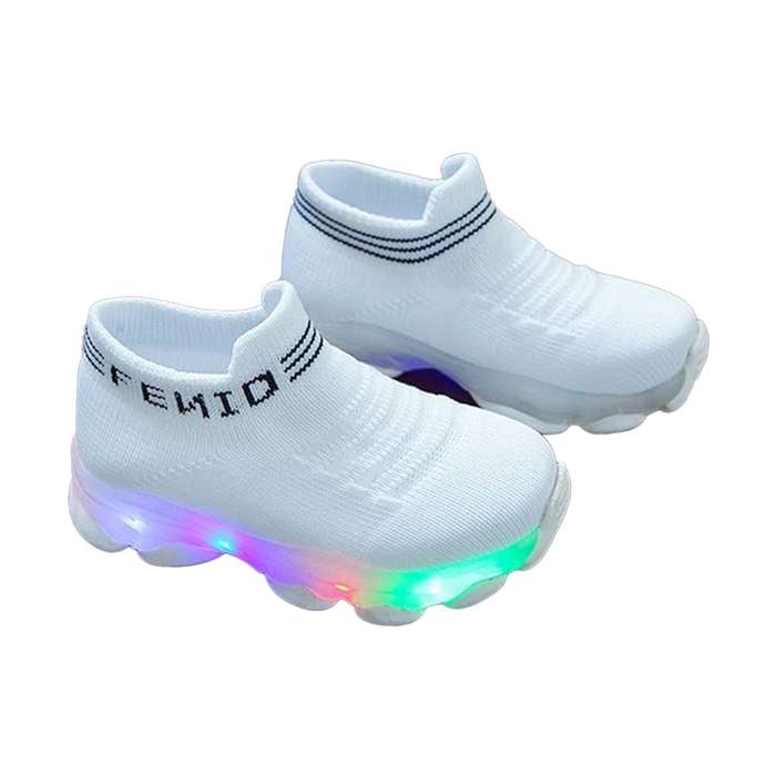 Light-Up Shoes for Babies (Fun & Functional) - Happy Steps and Bright Lights (Multiple Colors) Pi...