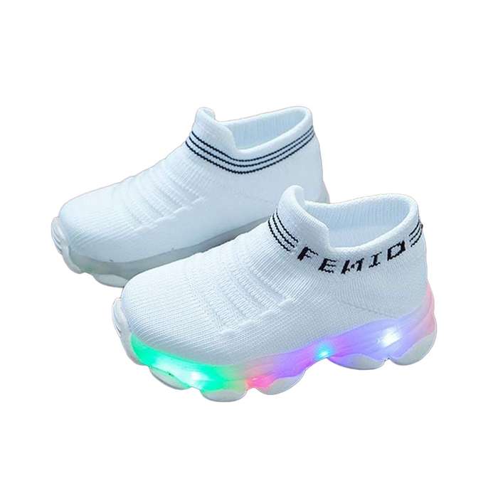 Light-Up Shoes for Babies (Fun & Functional) - Happy Steps and Bright Lights (Multiple Colors) Pi...