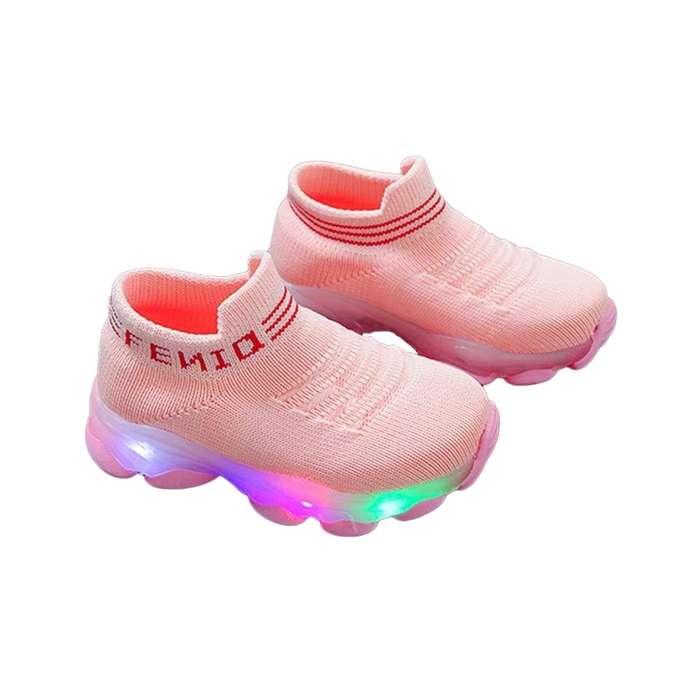 Light-Up Shoes for Babies (Fun & Functional) - Happy Steps and Bright Lights (Multiple Colors) Pi...