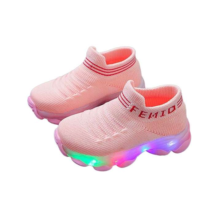 Light-Up Shoes for Babies (Fun & Functional) - Happy Steps and Bright Lights (Multiple Colors) Pi...