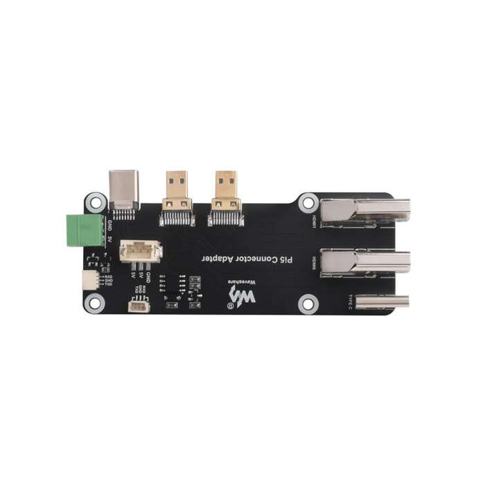 Waveshare Raspberry Pi 5/4 Adapter (Dual HDMI) - Micro HDMI to Dual Full-Size HDMI