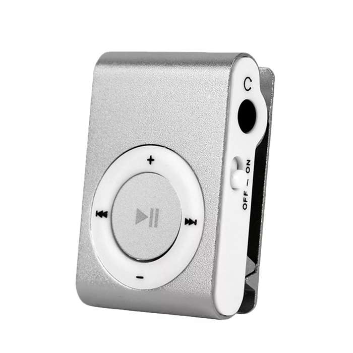 Pocket MP3 Player With Back Clip - Uses Micro SD Black