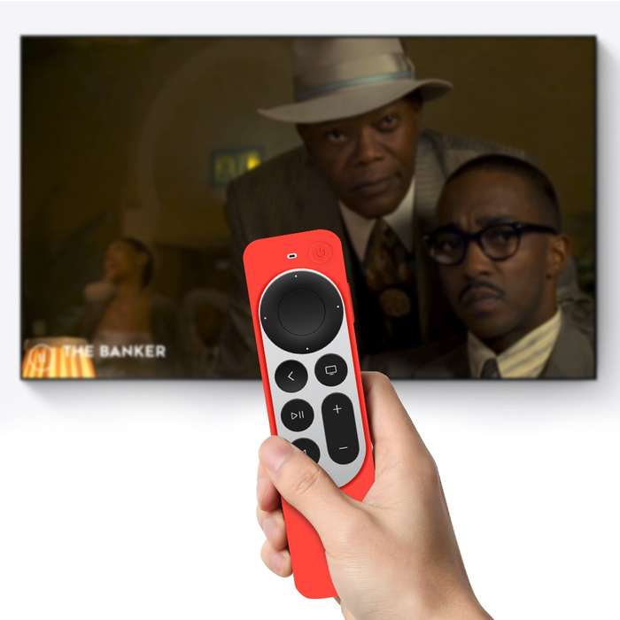 Apple TV Silicone Remote Case for 3rd Gen Remote (Multiple Colors) Red