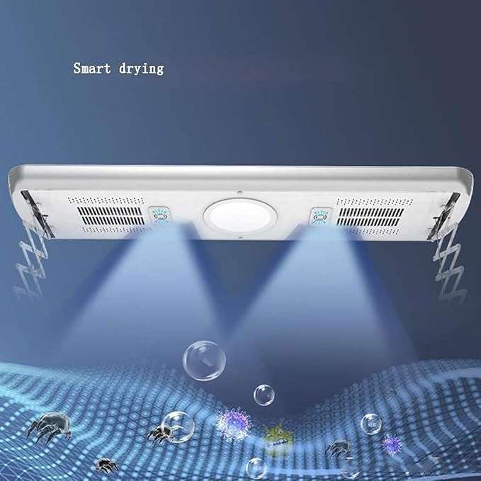 Smart Electric Drying Rack with Four Poles- Remote Control Lifting- LED Lighting & Air Drying