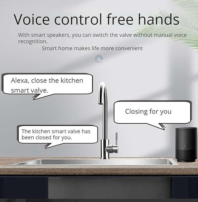 eWelink Smart WiFi Water Valve Shutoff For 1-Inch Pipes - DN25