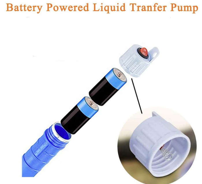Portable Electric Oil Pump & Siphon - Battery-Powered- Non-Rechargeable