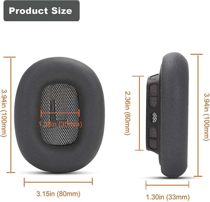 Replacement Ear Cushions for AirPods Max: Comfort-Enhancing Protein Leather & Memory Foam Earpads...