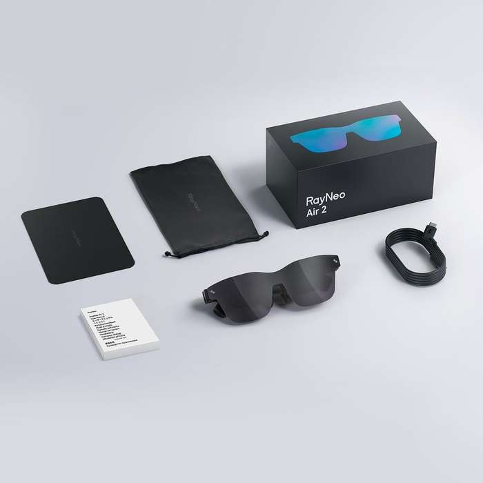 RayNeo Air 2 AR Glasses - 201" Micro OLED- 120Hz- 1080P XR - Compatible with iPhone 15- Android- ...
