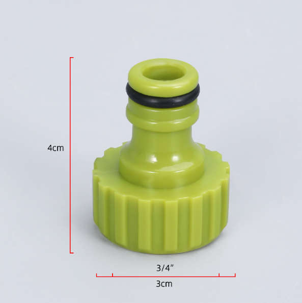 3/4 Inch Tap Connector - Leak-Free- Non-Slip Design for Secure Connections Grey