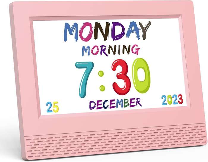 Kids Digital Alarm Clock - Available in Various Colours Light Green