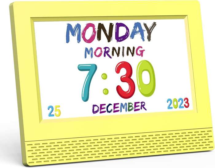 Kids Digital Alarm Clock - Available in Various Colours Light Green