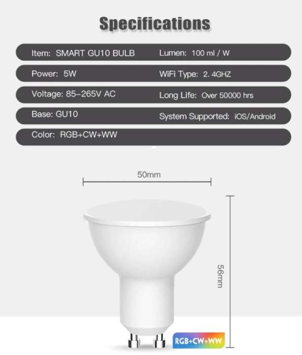 Ewelink Zigbee Smart GU10 Bulb