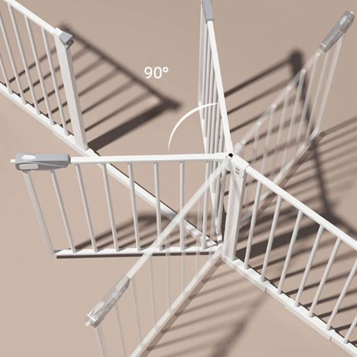 Adjustable Metal Baby and Pet Gate with Pressure Mount 69cm to 72cm