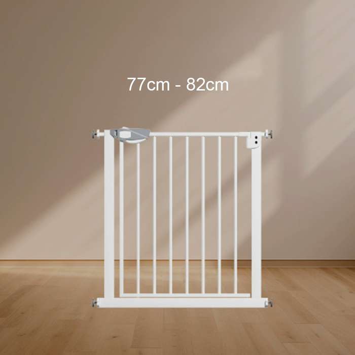 Adjustable Metal Baby and Pet Gate with Pressure Mount 77cm to 82cm
