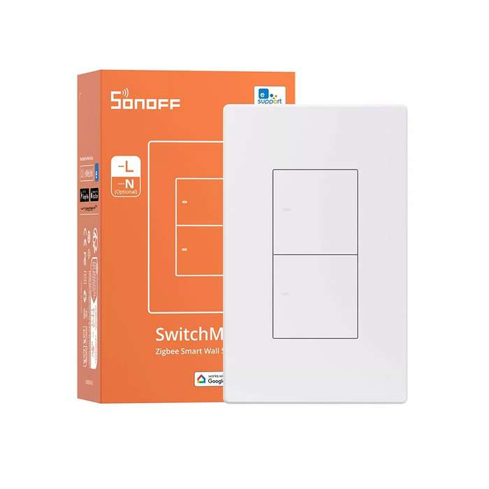 SONOFF ZBM5 Zigbee Smart Switch  No Neutral & With Neutral Compatible 2 Gang
