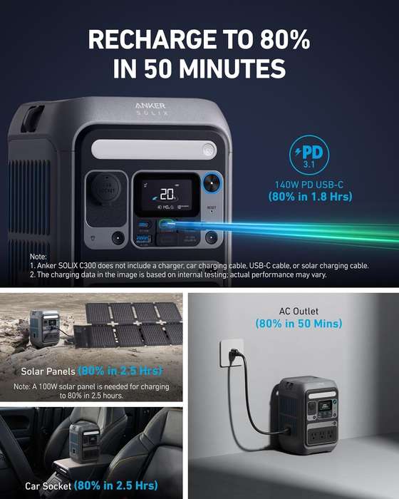 Anker Portable Power Station SOLIX C300