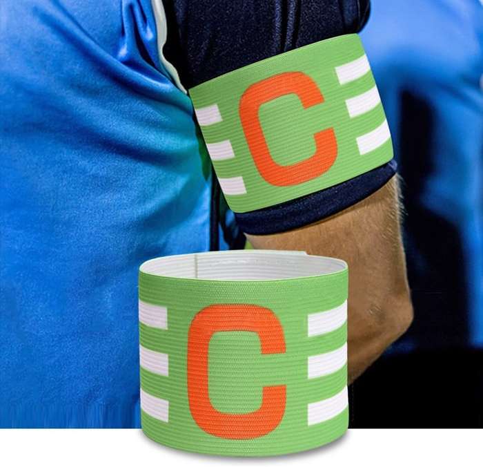 Striped Captain's Armband with Velcro Fastener - Available in Various Colours Royal Blue