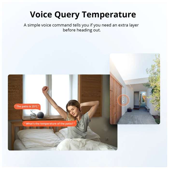 SONOFF SNZB-02WD IP65 Zigbee LCD Smart Temperature Humidity Sensor