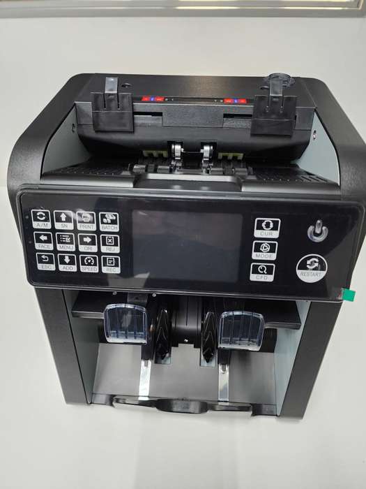 Dual Pocket Bank Note Cash Counter with Counterfeit Detection - Multi denomination/Multi Currency...