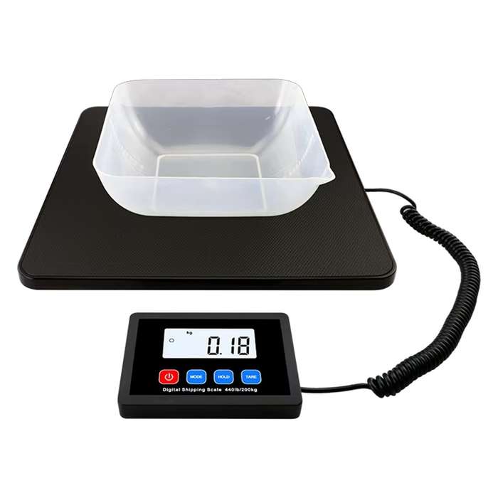 Countertop Digital Shipping Scale with Hold/Tare - Auto-Off Functions - 3 Units of Measure