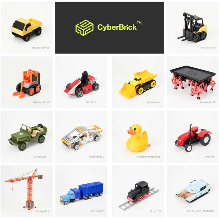 Bambu Lab CyberBrick Hardware Kit ZK004 (1 Remote, 1 Car)