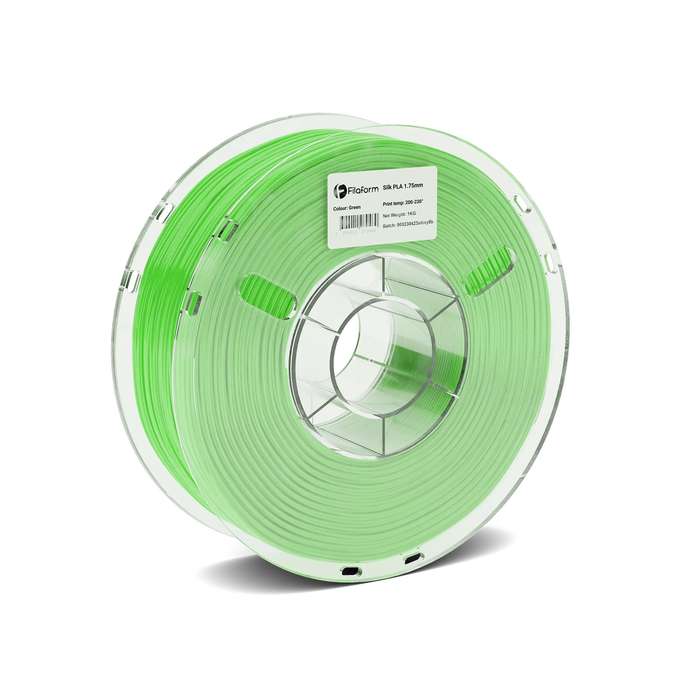 Filaform Silk PLA 1kg 1.75mm Filament | Available in Various Colours Green