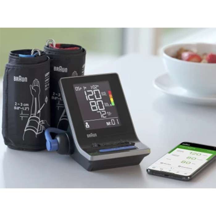 Braun ExactFit 5 Connect Upper Arm Blood Pressure Monitor With Bluetooth