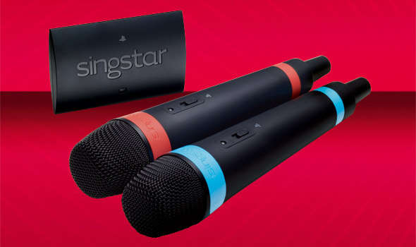 Official Sony Singstar Wireless Microphones Set  for PS3 or PS2 - Brand New & Sealed