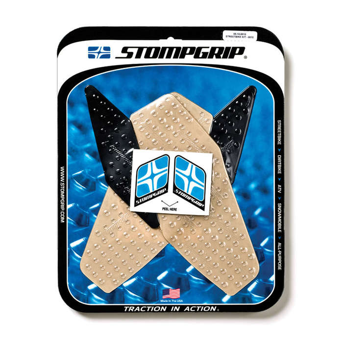 StompGrip - Yamaha YZF600 R6 (08-16) - Traction Tank Kit - Transparent